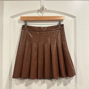 Aritzia Sunday Best Leather Skirt